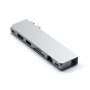 Huby USB - Satechi Pro Hub Max Adapter Do Macbook M1 Pro Max Srebrny - miniaturka - grafika 1