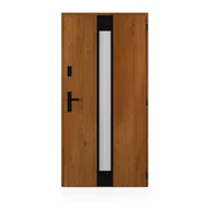 Drzwi zewnętrzne - Drzwi stalowe zewnętrzne wejściowe Thunder Lustro winchester 90 prawe Wiśniowski - miniaturka - grafika 1