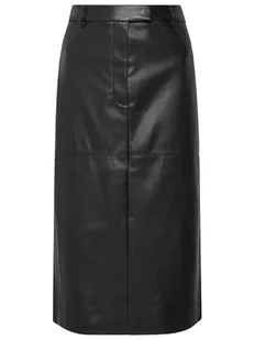 Calvin Klein Spódnica z imitacji skóry LV044D651G Czarny Regular Fit - Spódnice - miniaturka - grafika 1