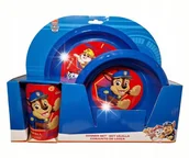 Zestawy naczyń dla dzieci - Zestaw naczyń stołowych 3 elementy / talerz / miska / kubek / PSI PATROL - miniaturka - grafika 1