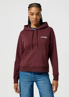 Bluzy damskie - BLUZA DAMSKA Z KAPTUREM WRANGLER 112356460 HOODIE DAHLIA, XS - miniaturka - grafika 1