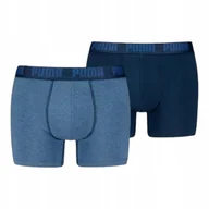 Majtki męskie - PUMA BOKSERKI MĘSKIE MAJTKI BOXER 2P GRANATOWE/NIEBIESKIE r.L - miniaturka - grafika 1