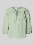 Bluzki damskie - Bluzka o kroju regular fit z dekoltem w serek model ‘PRISILLA’ - miniaturka - grafika 1