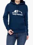Bluzy sportowe damskie - Bluza z kapturem damska Helly Hansen Nord Graphic Pullover Hoodie - ocean/ocean - miniaturka - grafika 1