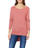 Bluzki damskie - Only Kobiety Onlmila Lacy L/S Długi Sweter Knt Noos Bluzka, Tea Rose, S - miniaturka - grafika 1