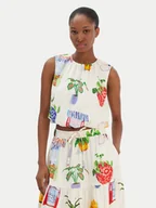 Bluzki damskie - Seafolly Bluzka La Boca 55646-TO Écru Regular Fit - miniaturka - grafika 1