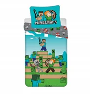 Pościel dla dzieci - Pościel Dziecięca Minecraft 140x200cm Gamer Gra Alex Steve Creeper Zombie - miniaturka - grafika 1