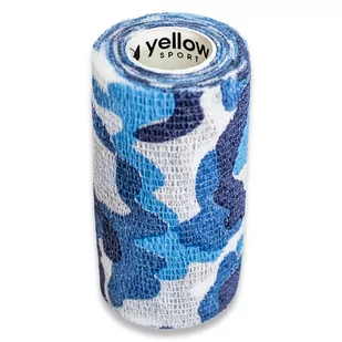 yellowBAND Bandaż Kohezyjny 10cm x 4,5m Niebieski Moro - Apteczki i materiały opatrunkowe - miniaturka - grafika 1