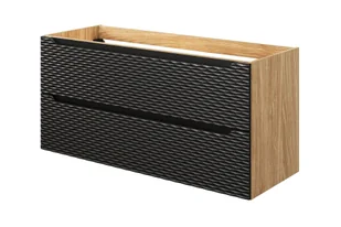 Szafka łazienkowa pod umywalkę Comad Ocean 120 cm czarny/jasne drewno 82-120-2S - Szafki łazienkowe - miniaturka - grafika 1