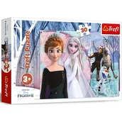 Puzzle - Trefl Puzzle 30 elementów Magiczna Kraina Lodu Frozen 2 - miniaturka - grafika 1