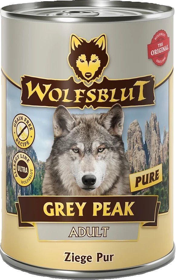 WOLFSBLUT DOG 395g puszka GREY PEAK koza, bataty