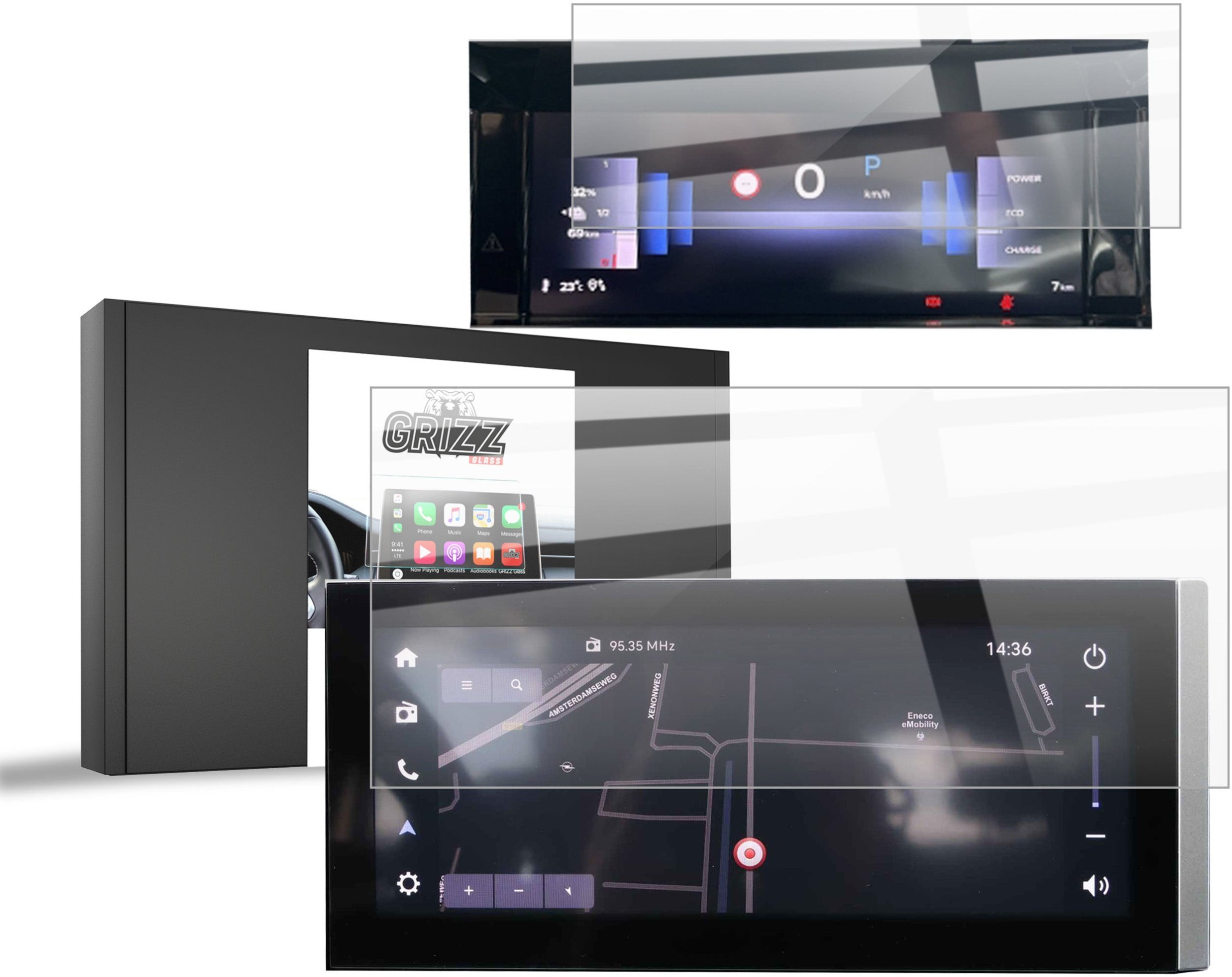 Folia ceramiczna GrizzGlass CarDisplay Protection do Opel Frontera 2025 [2w1]