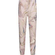 Spodnie sportowe damskie - CALVIN KLEIN JEANS Spodnie dresowe | Regular Fit - miniaturka - grafika 1