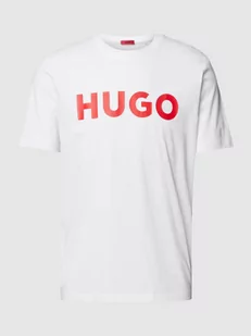 T-shirt z napisem z logo model ‘Dulivio’ - Koszulki męskie - miniaturka - grafika 1