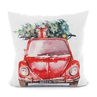 Poszewki na poduszki - Poszewka dekoracyjna SAMOCHODZIK VELVET 40x40 cm - miniaturka - grafika 1