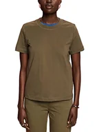 Koszulki i topy damskie - edc by ESPRIT T-shirt damski, 350/khaki Green, S - miniaturka - grafika 1