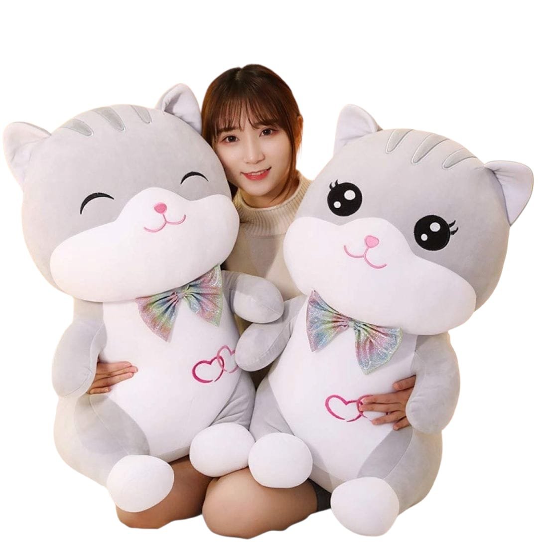 Pluszowy Kotek 35 cm – Urocza Przytulanka Bezpieczna dla Dzieci