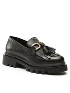 Półbuty damskie - Badura Loafersy 22SS24 Czarny - miniaturka - grafika 1