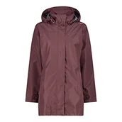 Kurtki damskie - CMP damska kurtka przeciwdeszczowa z odpinanym kapturem, Plum, 44 - miniaturka - grafika 1