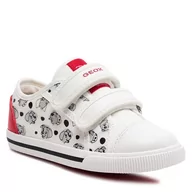 Buty dla dziewczynek - Sneakersy Geox B Kilwi Girl B45D5C 0AN54 C0050 S White/Red - miniaturka - grafika 1