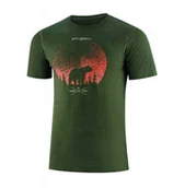 Koszulki męskie - SS1265M Koszulka męska z krótkim rękawem OUTDOOR WOOL PRO ciemnozielony XXL - NIEDZWIEDŹ 4 - miniaturka - grafika 1