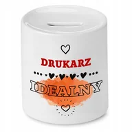 Skarbonki - Dla Kasjerki Skarbonka na Urodziny na Prezent z Nadrukiem ze Zdjęciem + Opakowanie na prezent (wzór 01) - miniaturka - grafika 1