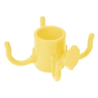 Pokrowce na meble ogrodowe - Wieszak na parasol ogrodowy, 4 haczyki, kolor żółty - miniaturka - grafika 1