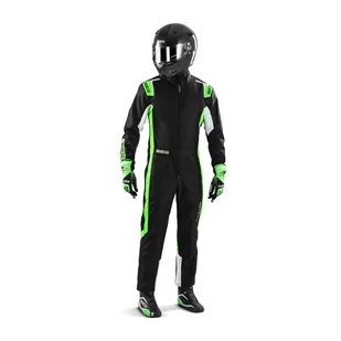 Kombinezon kartingowy Sparco THUNDER MY22 czarno-zielony (CIK-FIA) - Odzież do sportów motorowych - miniaturka - grafika 2