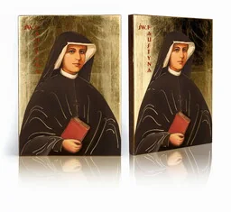 Ikona religijna święta Faustyna - Ikony i obrazy sakralne - miniaturka - grafika 1