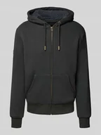 Bluzy męskie - Bluza rozpinana z kapturem i kieszenią kangurką - miniaturka - grafika 1