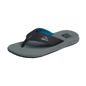 Klapki i japonki męskie - Reef Phantoms klapki męskie, Szary/czarny/zielony, 40 EU - miniaturka - grafika 1