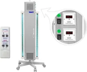 Urządzenia medyczne - NBVE-110/110PLW RC 2-funkcyjna lampa bakteriobójcza przepływowa mobilna z pilotem i licznikami LED - miniaturka - grafika 1