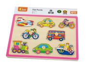 Zabawki interaktywne dla dzieci - Viga Viga, puzzle drewniane, Pojazdy - miniaturka - grafika 1