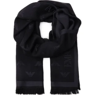 Emporio Armani Wełniany szal - Apaszki i szaliki męskie - miniaturka - grafika 1