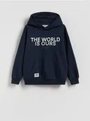 Bluzy dla chłopców - Reserved - Bluza z kapturem - granatowy - miniaturka - grafika 1