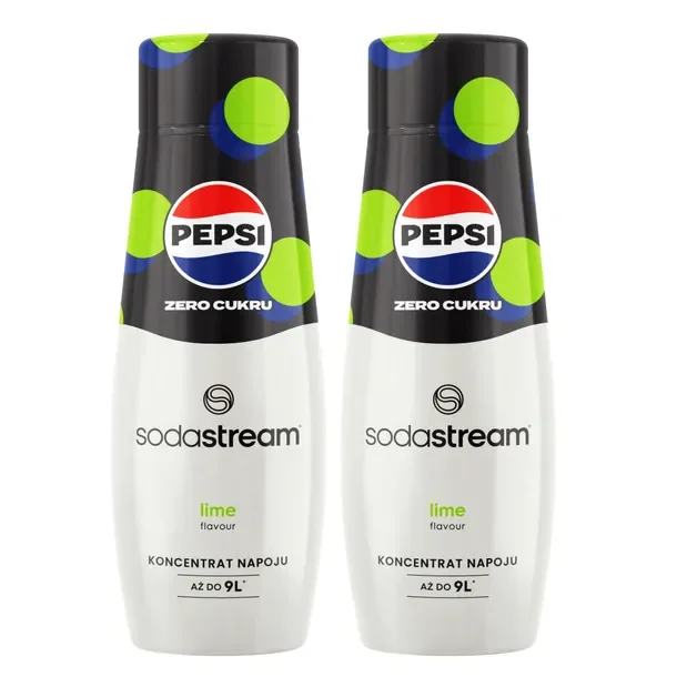 2x Syrop koncentrat do saturatora PEPSI LIME ZERO Soda Stream BEZ CUKRU