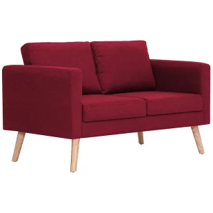 Dwuosobowa kanapa w kolorze czerwonego wina Mondej 25X - Sofy i kanapy - miniaturka - grafika 1