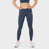 Spodnie sportowe damskie - Legginsy średni stan Fitness SIROKO Striker Denim Blue Kobieta - miniaturka - grafika 1