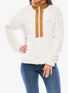Polar damski Columbia Boundless Discovery Sherpa Full Zip - chalk/camel brown - Bluzy sportowe męskie - miniaturka - grafika 1