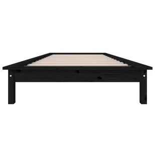 Lumarko Rama łóżka, 90x190cm, czarna,lite drewno sosnowe,3FT,pojedyncza - Łóżka - miniaturka - grafika 6