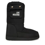 Śniegowce damskie - Śniegowce LOVE MOSCHINO JA24452G0NISL000 Czarny - miniaturka - grafika 1