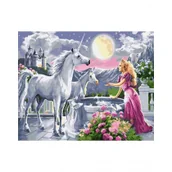 Malowanie po numerach - Twoje Hobby Malowanie po numerach. Jednorożec 40 x 50 cm - miniaturka - grafika 1