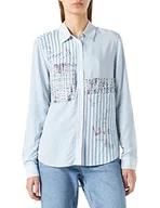 Koszulki i topy damskie - Desigual Damska koszulka Cam_Seattle, niebieski, M - miniaturka - grafika 1