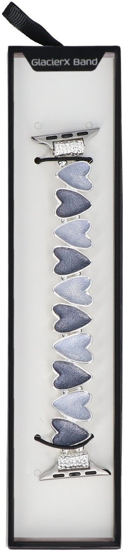 GlacierX bransoleta do smartwatcha Gleam Sweetheart Stretch Bracelet Ocean Blue do Apple Watch 38/40/41mm Niebieska