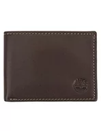 Portfele - Timberland Męski portfel Blix Slimfold skórzany, Brązowy, rozmiar uniwersalny - miniaturka - grafika 1