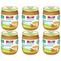Hipp Zupka jarzynowa krem po 4. miesiącu zestaw 6 x 125 g Bio - Dania dla dzieci - miniaturka - grafika 1