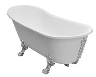 Besco WAO-160+CH OLAYA wanna wolnostojąca 160 x 68nogi chrom - Wanny - miniaturka - grafika 3