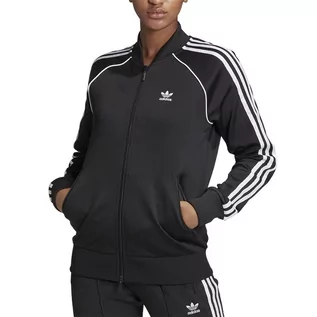 Bluzy sportowe damskie - Bluza adidas Originals Adicolor Classics Primeblue SST GD2374 - czarna - Adidas - grafika 1