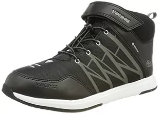 Viking Unisex dziecięce buty trekkingowe Oppsal Mid R Gtx, Czarny węgiel drzewny - 30 EU - Buty dla chłopców - miniaturka - grafika 1