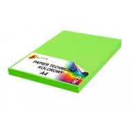 Szkolne artykuły papiernicze - Papier techniczny A4 160g zielony neon v2 50 arkuszy - miniaturka - grafika 1